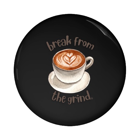 Coffee Latte Pin Buttons