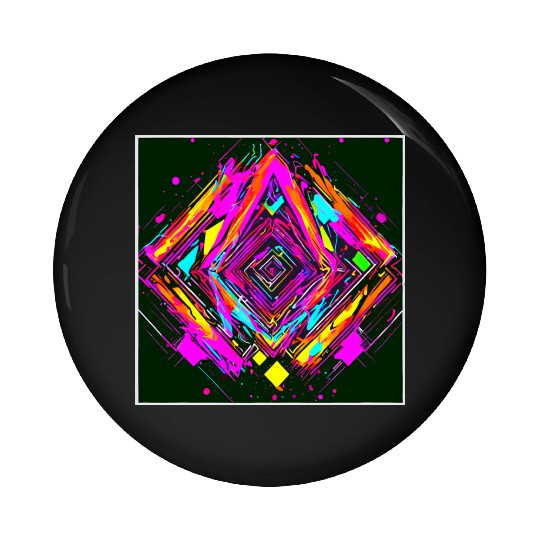 Neon Colors Vintage Party Rave Pin Buttons