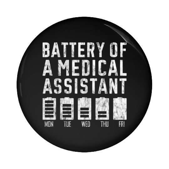 Battery Of A Medical Assistant 2 Pin Buttons