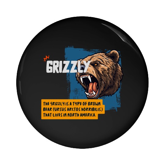 grizzly Pin Buttons