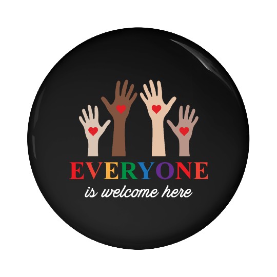 Everyone Is Welcome Here Idaho Teacher Pin Buttons