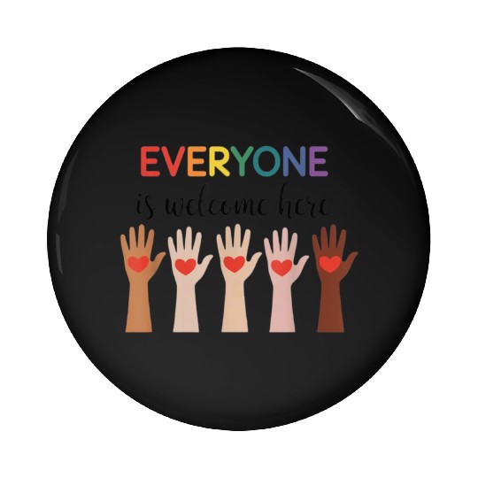 Everyone Is Welcome Here Idaho Teacher Pin Buttons