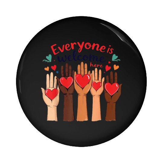 Everyone Is Welcome Here Idaho Teacher Pin Buttons