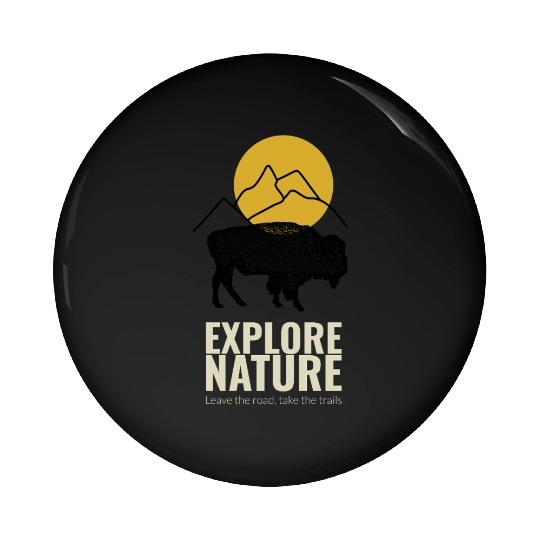 EXPLORE NATURE BUFFALO Pin Buttons