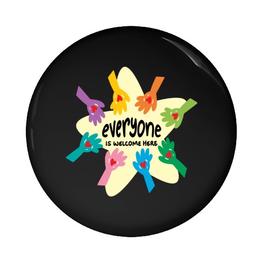 Everyone Is Welcome, Idaho Teacher, teacher, idaho Pin Buttons