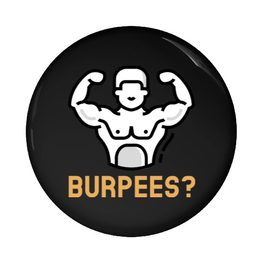 arm muscle gym Pin Buttons