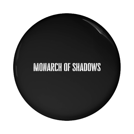 Monarch of Shadows - Solo Leveling Inspired Pin Buttons