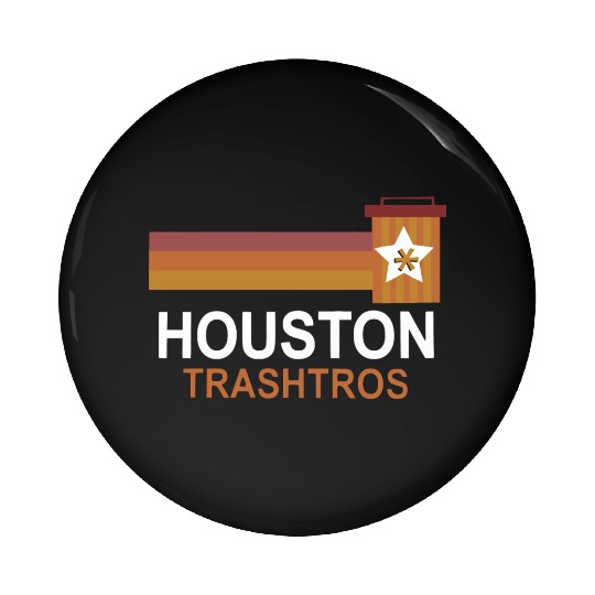 Houston Trashtros Asterisks Pin Buttons