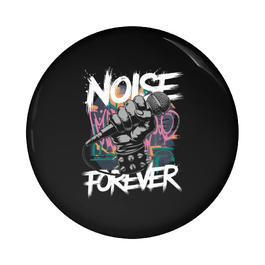 Noise Forever Punk Rock Metal Music Pin Buttons