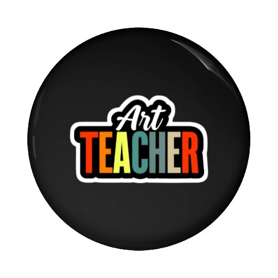 Art Teacher | Colorful Artistic Design Pin Buttons