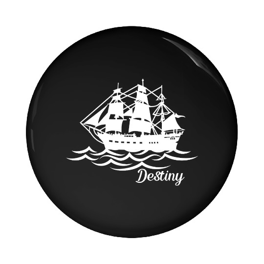 Destiny Ship Pin Buttons