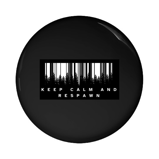 Keep Calm and Respawn – Clean & Modern Gamer Pin Buttons