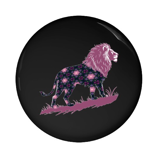 Star of David Pattern 20 Lion of Judah Pin Buttons