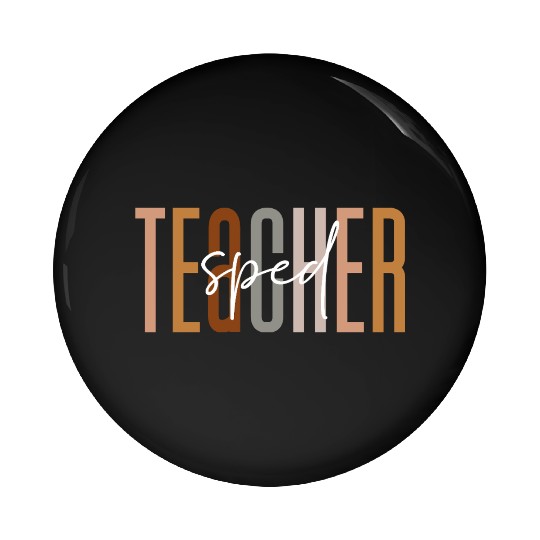 Sped Teacher Squad Crew Funny Special Education Pin Buttons