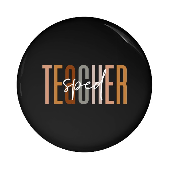 Sped Teacher Squad Crew Funny Special Education Pin Buttons