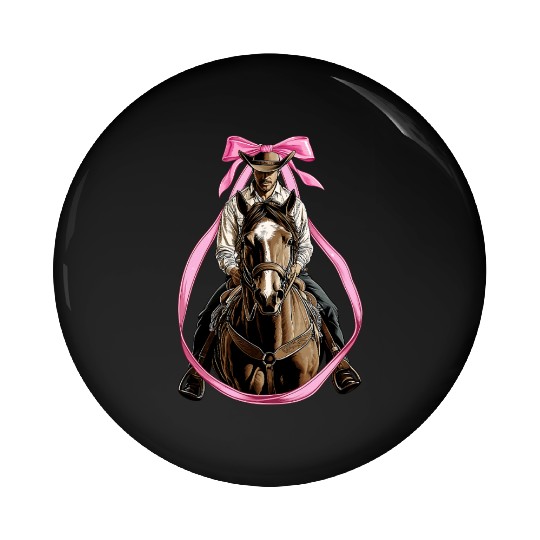 Coquette Bow Rodeo Barrel Racer Barrel Racing Mom Pin Buttons