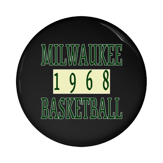 Milwaukee Basketball 1968 Classic Pin Buttons