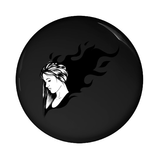 sad girl Pin Buttons