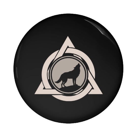 Alter Otherkin Therian Theta Delta Logo Wolf Alpha Pin Buttons