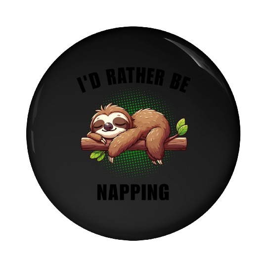 Cute Sleeping Sloth Pin Buttons