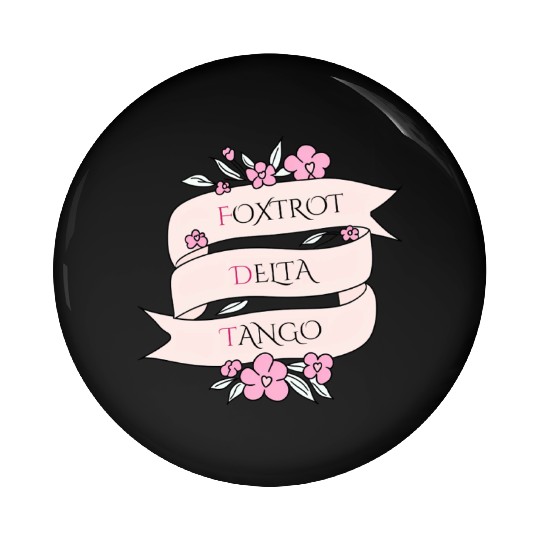 Foxtrot Delta Tango - Floral Subtle FDT Pin Buttons