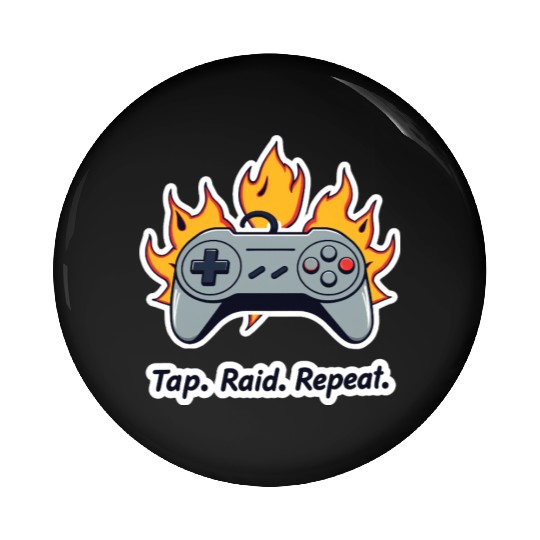 Tap. Raid. Repeat. – Retro Gamer Controller On Fir Pin Buttons
