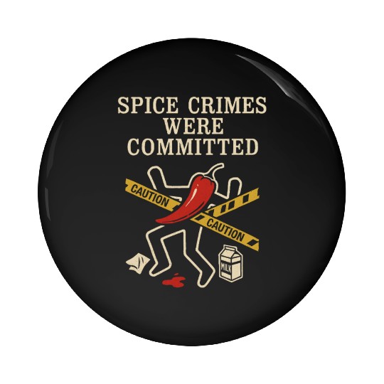 Spicy Food Struggler Chili Heat Fail Funny Foodie Pin Buttons