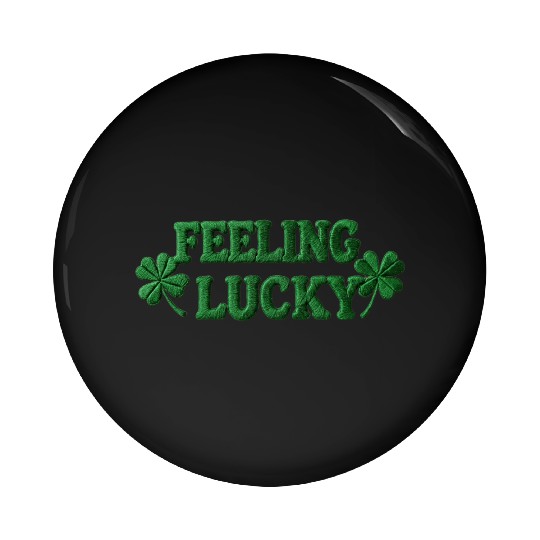 Feeling Lucky Shamrocks Clover Pin Buttons