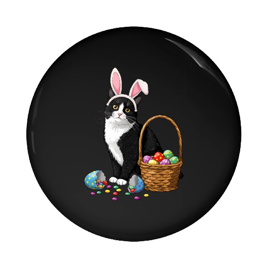 Adorable Easter Rabbit – Spring Holiday Fun Pin Buttons