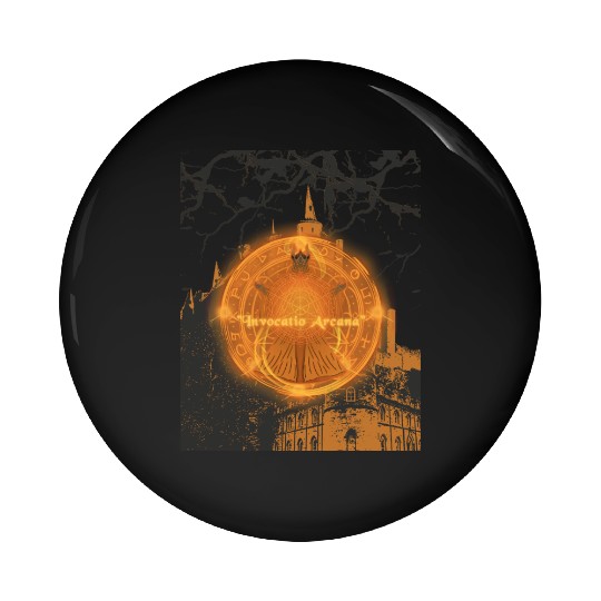 Arcane Summoning Ritual - Dark Magic Fantasy Art Pin Buttons