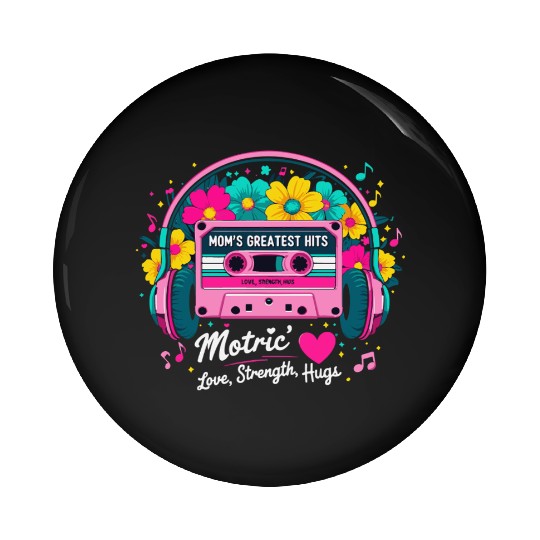 Retro Mom Mixtape Pin Buttons - Mother’s Day Nostalgia