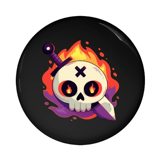 skull Pin Buttons