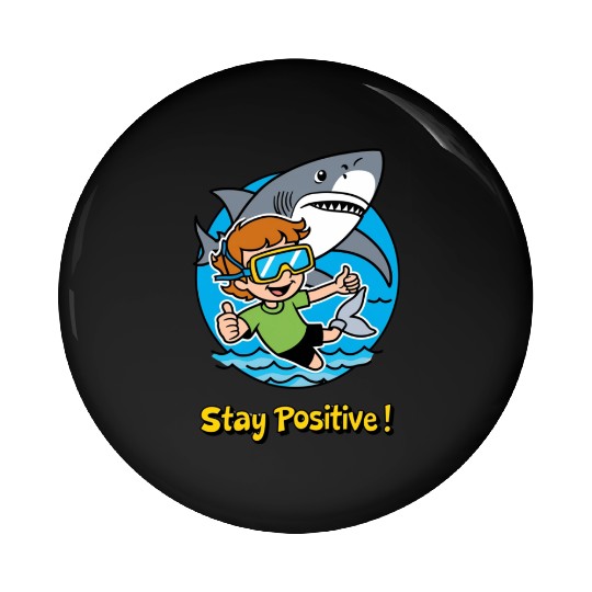 Stay Positive | Motivational Typography & Inspirat Pin Buttons