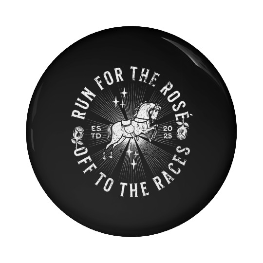 Run for the Rose Pin Buttons
