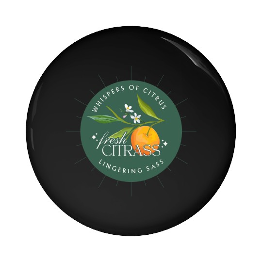 Elegant Citrus Branding Design Pin Buttons