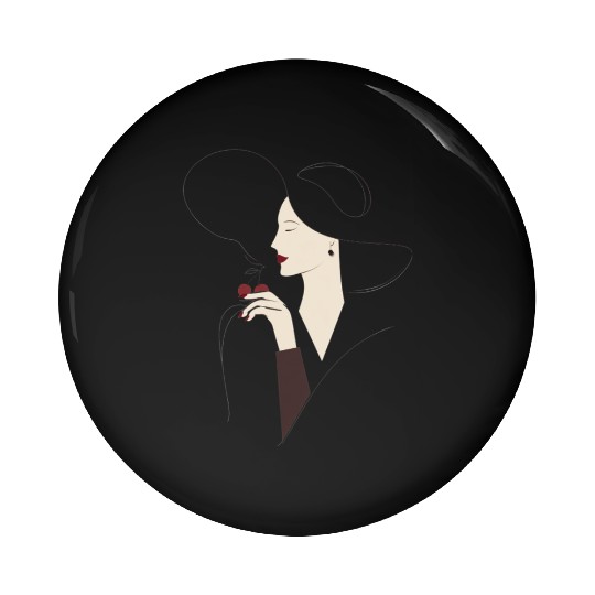 Cherry Wine Whisper Pin Buttons