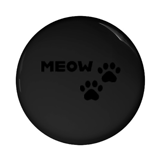 Meow and Paw Prints Pin Buttons