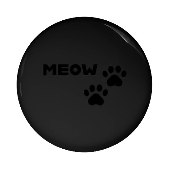Meow and Paw Prints Pin Buttons
