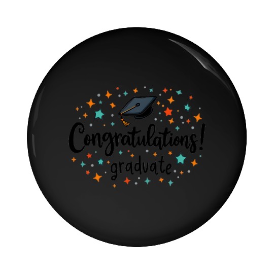 Congratulations Graduate! | Fun and Colorful Gradu Pin Buttons