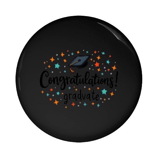Congratulations Graduate! | Fun and Colorful Gradu Pin Buttons
