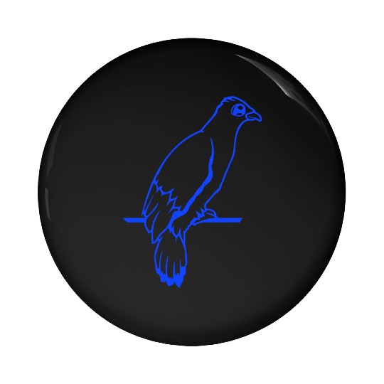 Bird raven dove sitting cable hawk eagle birdie Pin Buttons