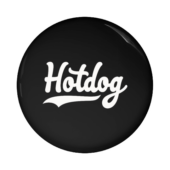 Hotdog Love in black and white look Pin Buttons