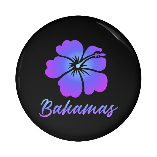 Bahamas Hibiscus Pin Buttons