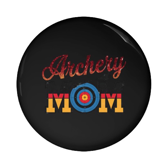 Archery Mom - Bullseye Mom Pin Buttons