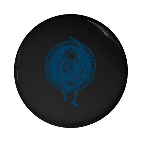 Memento Mori Drummer - Blue Pin Buttons