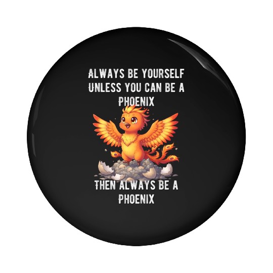 Always Be Yourself - Phoenix Pin Buttons