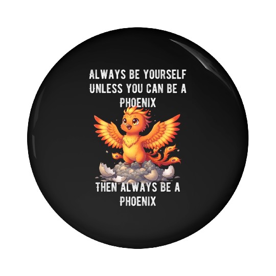 Always Be Yourself - Phoenix Pin Buttons