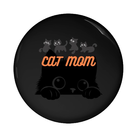 cat mom Pin Buttons