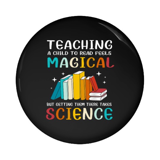 Reading Teacher Bookworm Read Books Pin Buttons