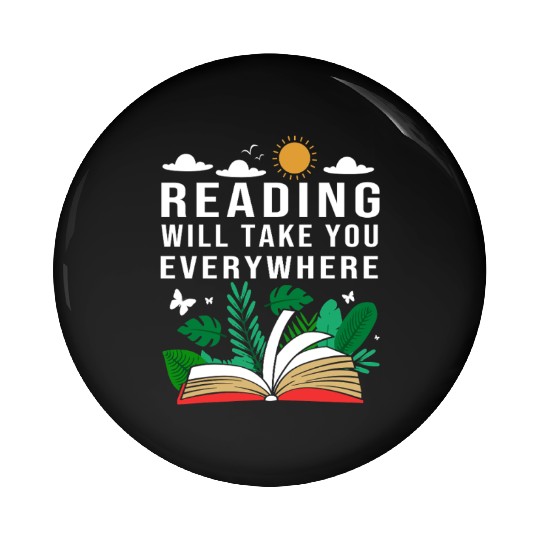 Reading Teacher Librarian Read Book Pin Buttons